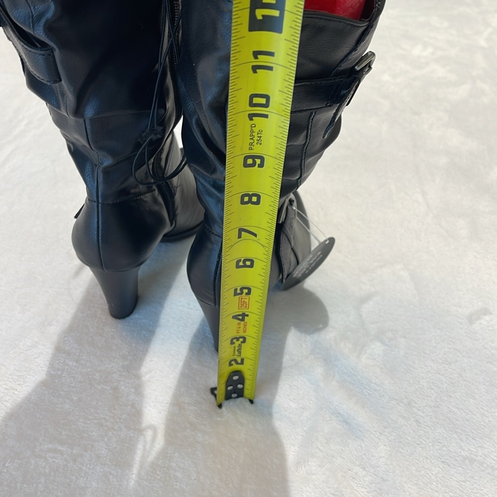 STYLE & COMPANY SIZE 6.5 Black Knee-High Boots - Picture 3 of 10